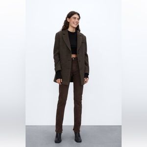 Zara Split Jeans Chocolate